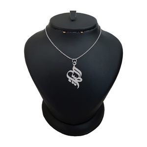 گردنبند نقره زنانه لیردا مدل اسم طیبه کد 0203 mhr