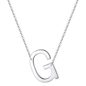گردنبند نقره زنانه مدل حرف g
