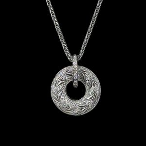 گردنبند نقره زنانه مدل حلقه کد 599.206