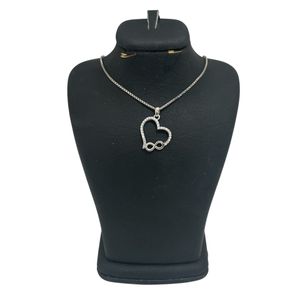 گردنبند نقره زنانه مدل قلب کد 0019