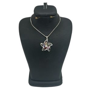 گردنبند نقره زنانه مدل گل کد 0018