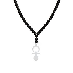 گردنبند نقره زنانه هایکا مدل آدمک n.ha1  358