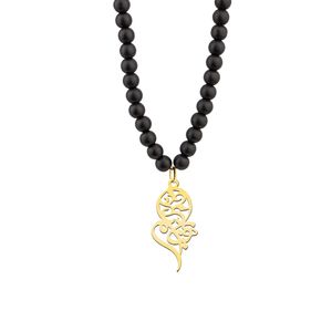 گردنبند نقره مردانه ترمه 1 طرح بهنام کد a64