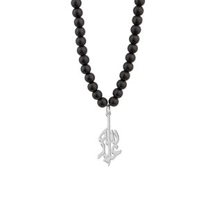 گردنبند نقره مردانه ترمه 1 طرح عبدالله کد m2