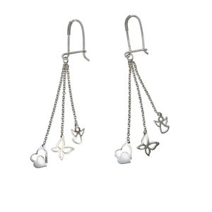 گوشواره آویز نقره زنانه مدل e62001