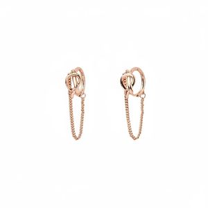 گوشواره آویز نقره زنانه کوبیک مدل  qe 4008