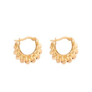 گوشواره حلقه ای طلا 18 عیار زنانه درگونه مدل rt1