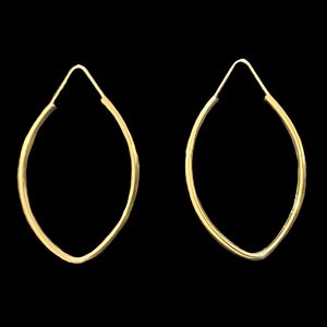 گوشواره حلقه ای طلا 18 عیار زنانه دوست خوب مدل dk609