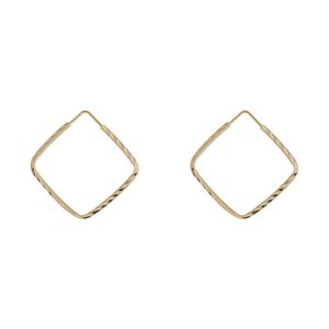 گوشواره حلقه ای طلا 18 عیار زنانه دوست خوب مدل dk616