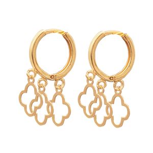گوشواره حلقه ای طلا 18 عیار زنانه رزالیا مدل  gtr_0015