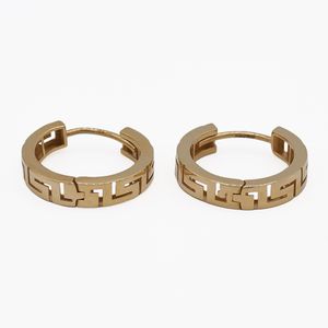 گوشواره حلقه ای طلا 18 عیار زنانه صلاحی گلد مدل 15005o