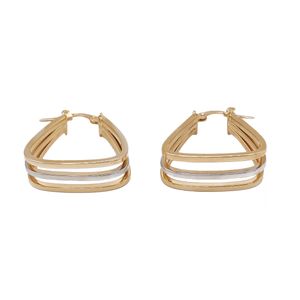 گوشواره حلقه ای طلا 18 عیار زنانه صلاحی گلد مدل 15901o