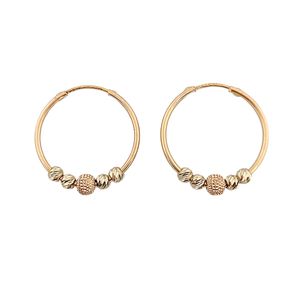 گوشواره حلقه ای طلا 18 عیار زنانه طلا و جواهرسازی افرا مدل البرنادو 171163177179