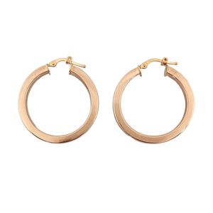 گوشواره حلقه ای طلا 18 عیار زنانه طلا و جواهرسازی افرا مدل رویال 397