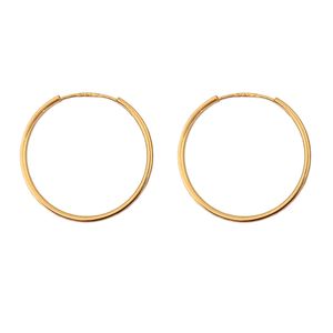 گوشواره حلقه ای طلا 18 عیار زنانه طلا و جواهرسازی افرا مدل ۱۲۵