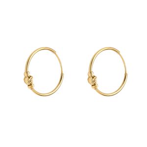 گوشواره حلقه ای طلا 18 عیار زنانه ماوی گالری مدل البرناردو 1 و 2