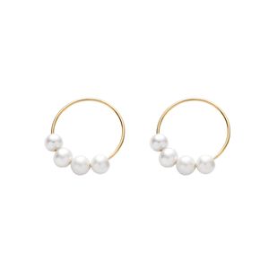 گوشواره حلقه ای طلا 18 عیار زنانه ماوی گالری مدل درناز