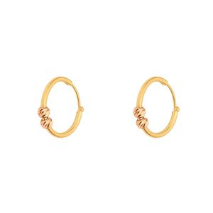 گوشواره حلقه ای طلا 18 عیار زنانه ماوی گالری مدل سلینا رزیتا