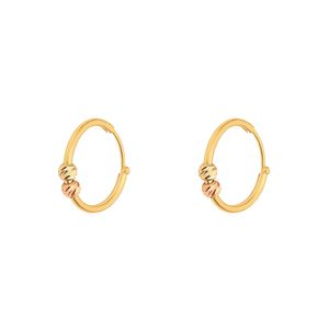گوشواره حلقه ای طلا 18 عیار زنانه ماوی گالری مدل سلینا