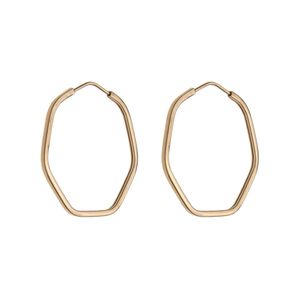 گوشواره حلقه ای طلا 18 عیار زنانه مایا ماهک مدل me1207