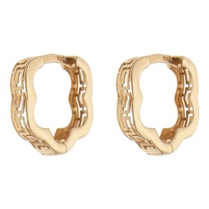 گوشواره حلقه ای طلا 18 عیار زنانه مایا ماهک مدل me1213
