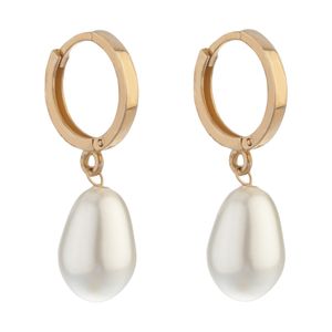 گوشواره حلقه ای طلا 18 عیار زنانه پرسته مدل we410