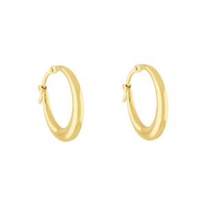 گوشواره حلقه ای طلا 18 عیار زنانه پولک مدل بنی دایره کد s
