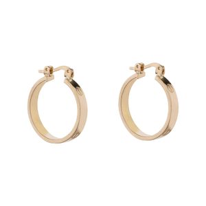 گوشواره حلقه ای طلا 18 عیار زنانه گلدم مدل e 3070003