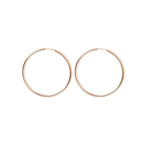 گوشواره حلقه‌ای طلا کم اجرت  18 عیار زنانه طلای صداقت مدل hs1
