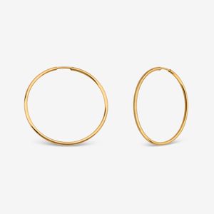 گوشواره حلقه‌ای طلا کم اجرت  18 عیار زنانه ناریا مدل me20 3