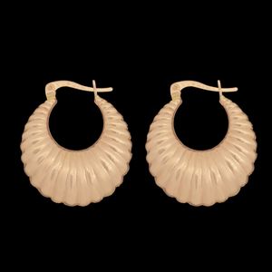 گوشواره حلقه‌ای طلا کم اجرت  18 عیار زنانه ناریا مدل هلیا کد d 02 1