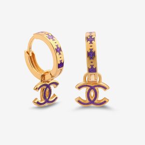 گوشواره حلقه‌ای طلا کم اجرت 18 عیار زنانه با طرح شنل گلدم مدل شنلe244027