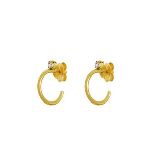 گوشواره حلقه‌ای نقره زنانه سیکس مدل sep modsaz opg050