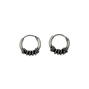 گوشواره حلقه‌ای نقره زنانه مدل ci 3409