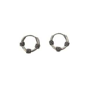 گوشواره حلقه‌ای نقره زنانه مدل ci 3416