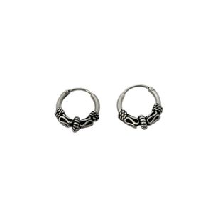 گوشواره حلقه‌ای نقره زنانه مدل ci 3417