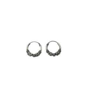گوشواره حلقه‌ای نقره زنانه مدل ci 3419