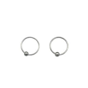 گوشواره حلقه‌ای نقره زنانه مدل ci 3425