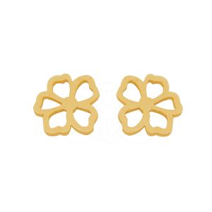 گوشواره طلا 18 عیار دخترانه رزالیا مدل diamond gea 014