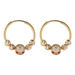 گوشواره طلا 18 عیار دخترانه طلای مستجابی مدل 15100