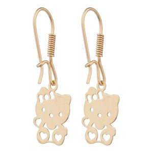 گوشواره طلا 18 عیار دخترانه طلای مستجابی مدل 15103