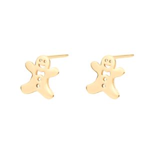 گوشواره طلا 18 عیار دخترانه ماوی گالری مدل کوکی