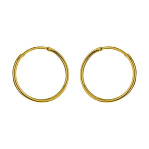 گوشواره طلا 18 عیار دخترانه مایا ماهک مدل me1106 طرح حلقه ای