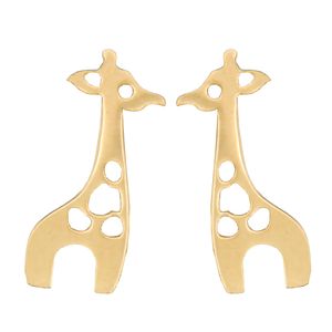 گوشواره طلا 18 عیار دخترانه مدل زرافه p493