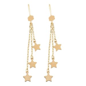گوشواره طلا 18 عیار دخترانه مدل ستاره درخشان 456