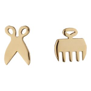 گوشواره طلا 18 عیار دخترانه پرسته مدل we764