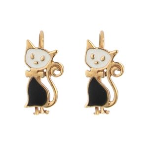 گوشواره طلا 18 عیار دخترانه کد 689