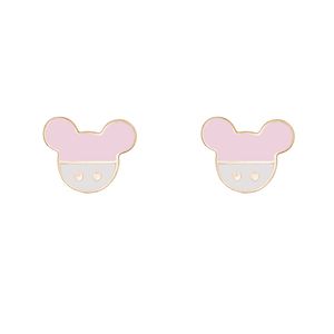 گوشواره طلا 18 عیار دخترانه گالری شیدا مجد مدل مینا کاری