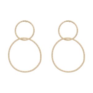 گوشواره طلا 18 عیار دخترانه گیرا گالری کد 1009