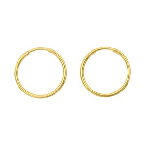 گوشواره طلا 18 عیار زنانه اِناطه گالری مدل حلقه ای پروفیل